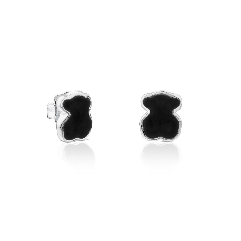 Серьги Icon Color из серебра с ониксом фото 2
