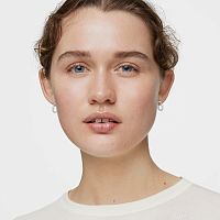 Серьги из серебра, 10 мм