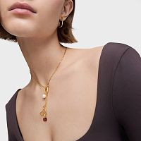 Кулон из вермеля с гранатом