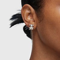 Серьги Bold Bear из серебра с жемчугом