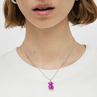 Кулон Bold Bear из стали с розовым покрытием