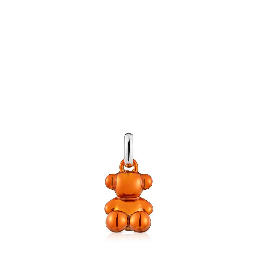 Кулон Bold Bear из стали с оранжевым покрытием