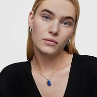 Кулон Bold Bear из стали с синим покрытием