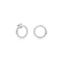 Серьги из серебра, 20 мм
