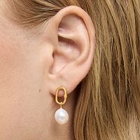 Серьги из золота с жемчугом