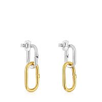 Серьги из серебра и вермеля