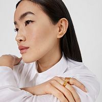 Серьги из вермеля с бриллиантами
