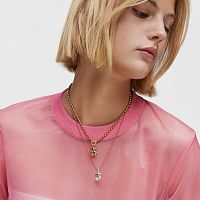 Кулон Bold Bear из вермеля с аметистом