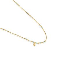 Колье Bold Bear из вермеля с амазонитом