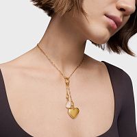 Кулон из вермеля с кварцем