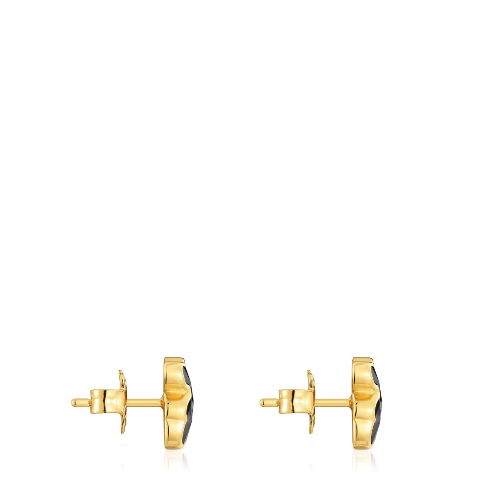Серьги Icon Color из вермеля с ониксом фото 3
