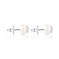 Серьги из серебра с жемчугом