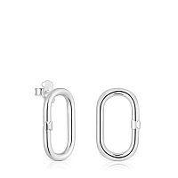 Серьги из серебра, 25 мм