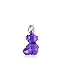Кулон Bold Bear из стали с сиреневым покрытием