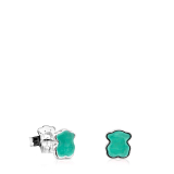 Серьги Icon Color из серебра с амазонитом