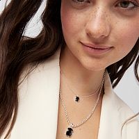 Кулон Icon Color из серебра с ониксом
