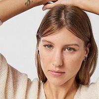 Серьги Icon Color из серебра с ониксом