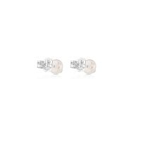 Серьги из серебра с жемчугом