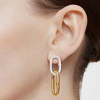 Серьги из серебра и вермеля