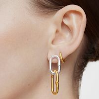 Серьги из серебра и вермеля