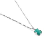 Колье Icon Color из серебра с амазонитом