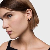 Серьги из вермеля с ониксом