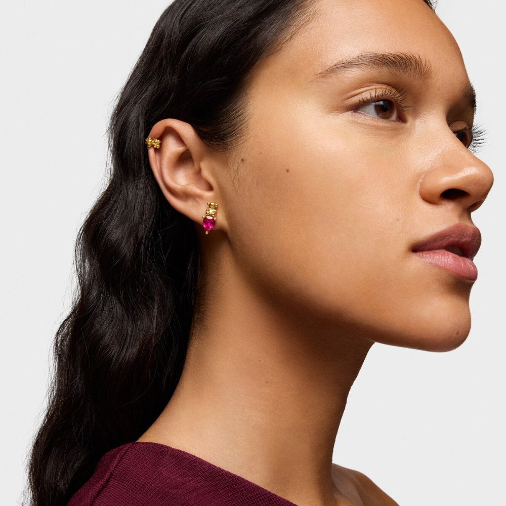 Серьги Bold Bear из вермеля фото 6