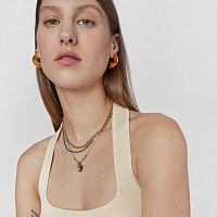 Колье Bold Bear из вермеля с аметистом