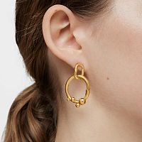 Серьги из вермеля, 10 мм