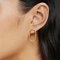 Серьги из вермеля, 25 мм