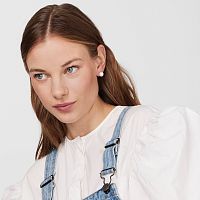 Серьги из серебра с жемчугом