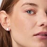 Серьги Icon Color из серебра с перламутром