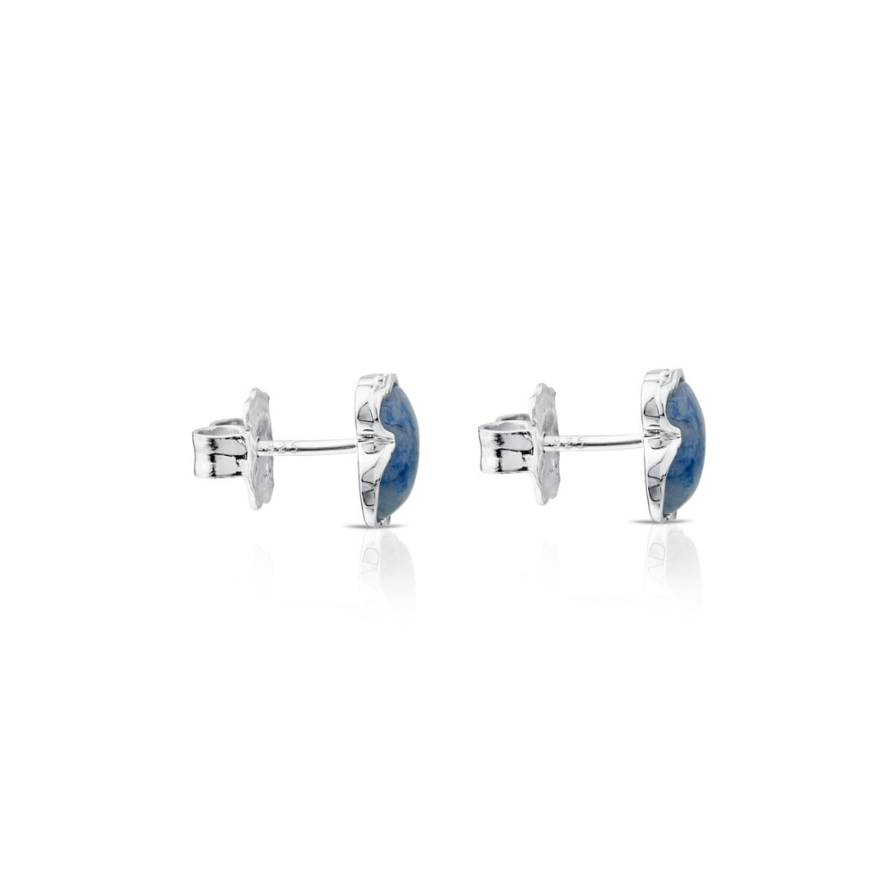 Серьги Icon Color из серебра с дюмортьеритом фото 3