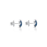 Серьги Icon Color из серебра с дюмортьеритом