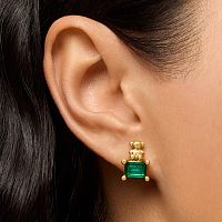 Серьги Bold Bear из вермеля