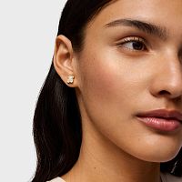Серьги из вермеля с бриллиантами