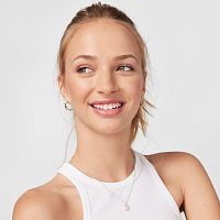 Колье Icon Color из серебра с розовым кварцем