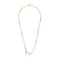 Колье Bold Bear из вермеля с аметистом