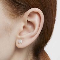 Серьги из серебра с жемчугом