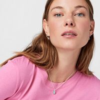 Колье Icon Color из серебра с амазонитом