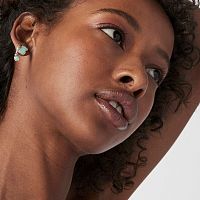 Серьги Icon Color из серебра с амазонитом