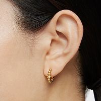 Серьги-креолы из вермеля