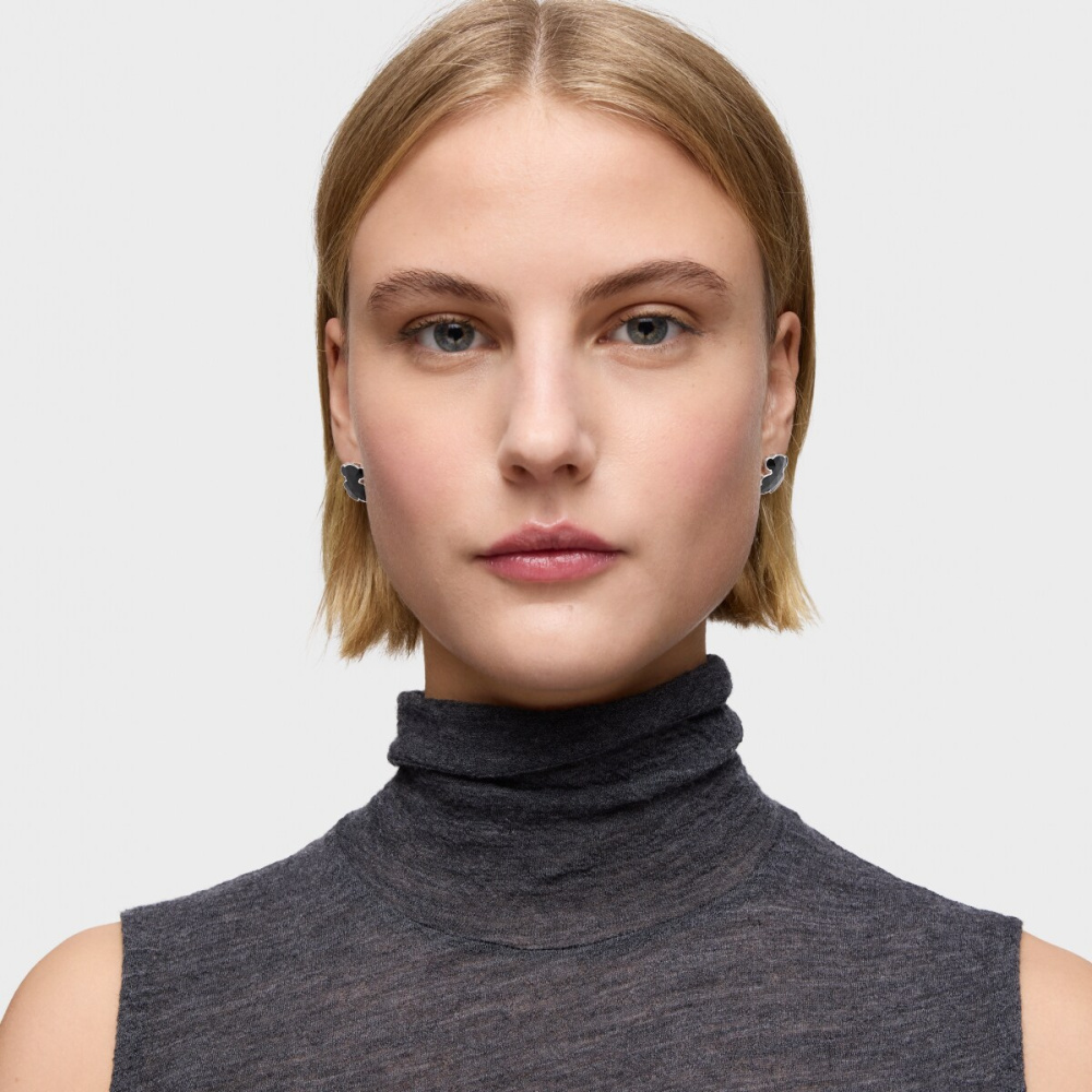 Серьги Icon Color из серебра с ониксом фото 6