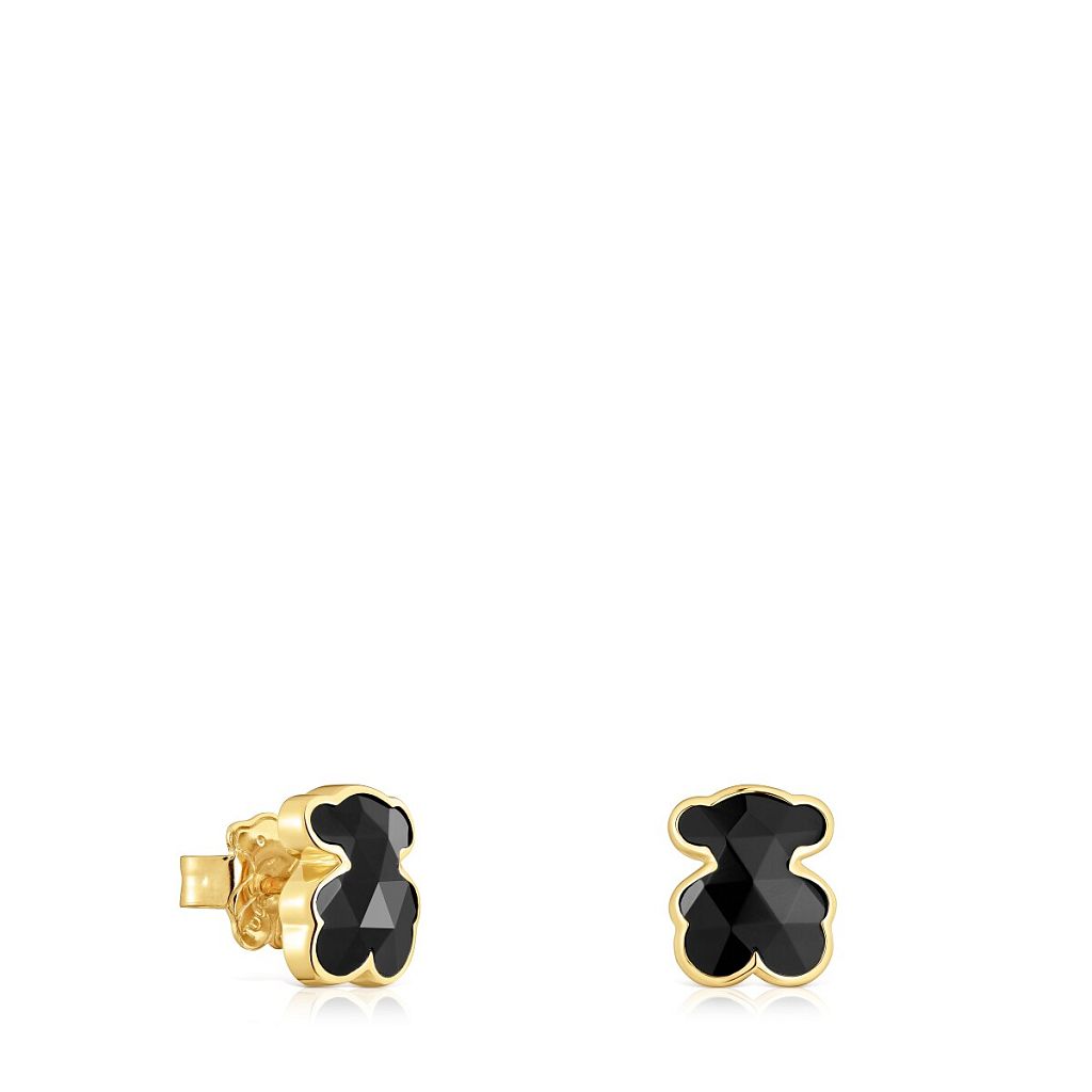 Серьги Icon Color из вермеля с ониксом