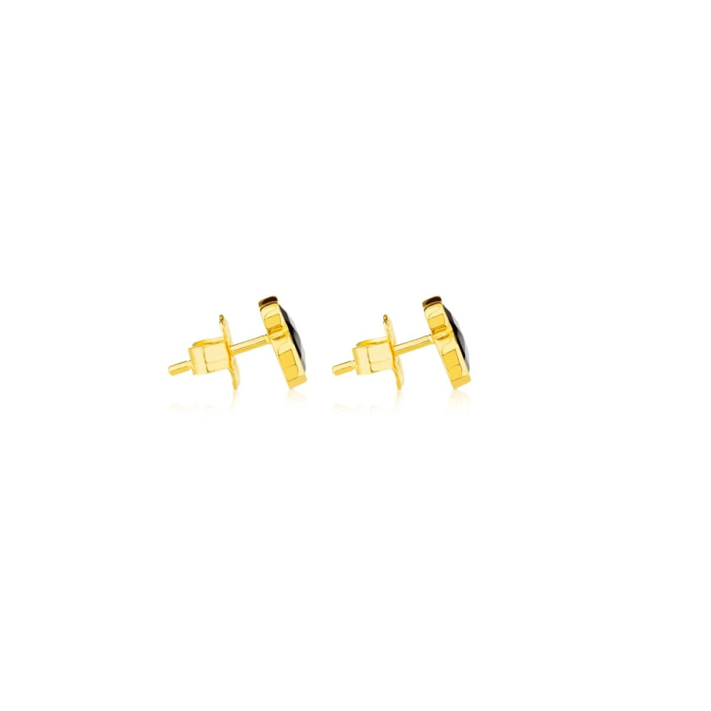 Серьги Icon Color из вермеля с ониксом фото 3