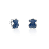 Серьги Icon Color из серебра с дюмортьеритом