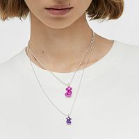 Кулон Bold Bear из стали с розовым покрытием