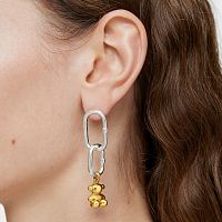 Серьги из серебра, 25 мм