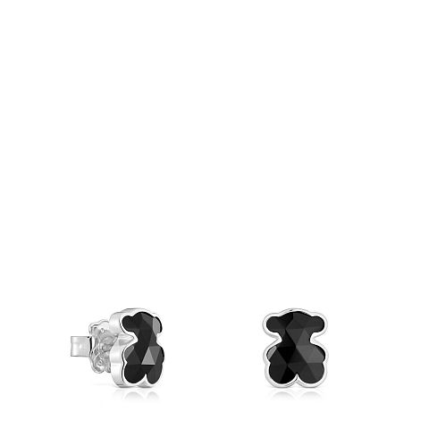 Серьги Icon Color из серебра с ониксом