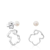 Серьги из серебра с жемчугом